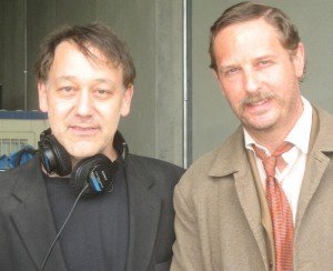 With director Sam Raimi on the set of OZ THE GREAT & POWERFUL